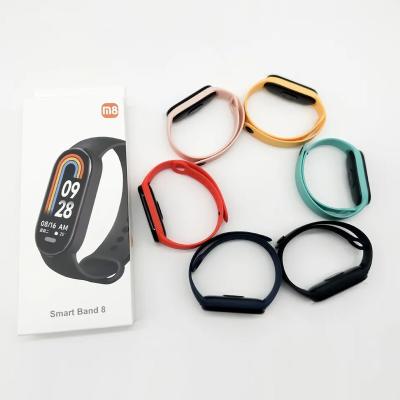 China APP Control Hot Selling M8 tracker blood pressure smart  bracelet ODM/OEM IP67 Waterproof Multiple Sport Smart Watch for sale