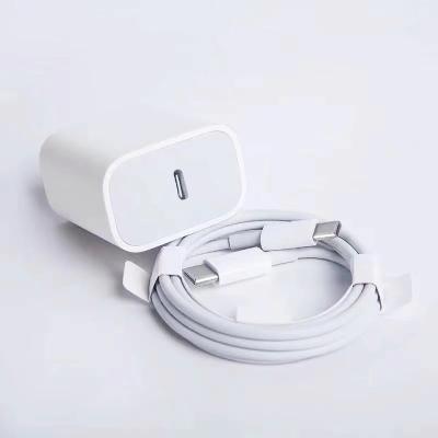 China Mobile Phone Original Charger For iphone 14 13 12 11 fast charging Type C PD 18w 20w cable charger for iphone for sale