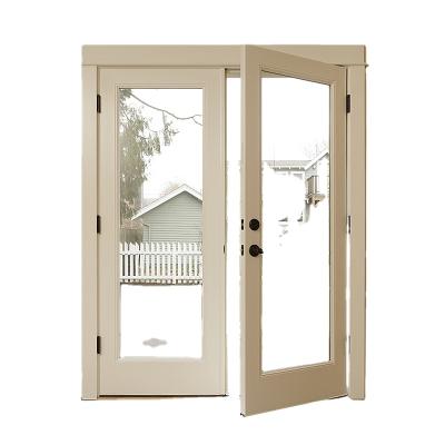 China Aluminum Alloy Aluminum Sound Insulation Exterior Glass Casement Door Entrance Door for sale