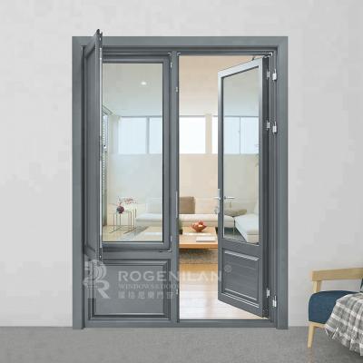 China Sound Insulation Promotional House Interior Room Door Casement Commercial Building Aluminum Doors for sale