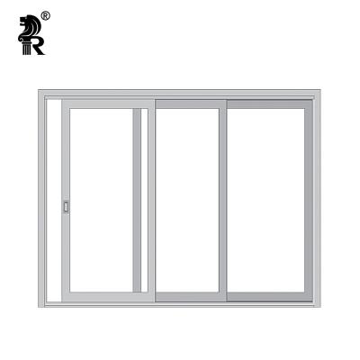 China Aluminum Alloy Broken Doors Sound Insulation Bridge System Aluminum And Windows Sliding Glass Doors for sale