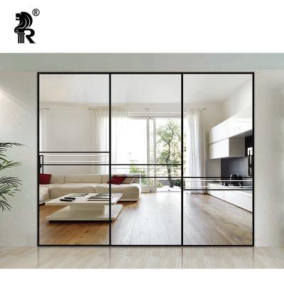 China Sound Insulation Sliding Door Slim Aluminum Frames Aluminum Window And Door Sliding Patio Doors for sale