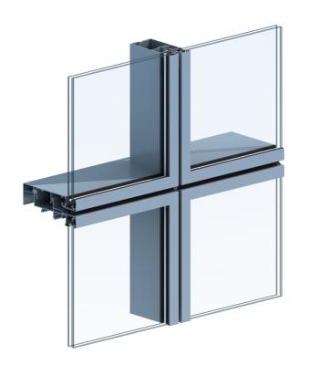 China Modern Aluminum Glass Curtain Wall for sale