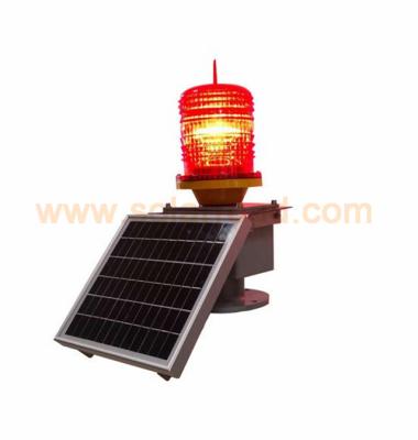 China Polycarbonate+ABS High Brightness Warning Light Transparent Solar Tower Crane Warning Light Beacon Light for sale