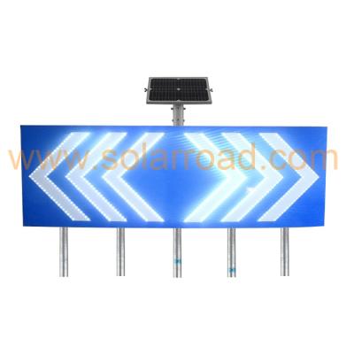 China Aluminum alloy +sheet Iron High Brightness Aluminum Alloy Traffic Warn LED Solar Light Road Safety Guidance Light for sale