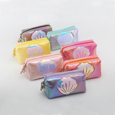 China Wholesale Fashion Custom Colorful Cosmetic Bags Women Holographic Make Up Bag Cosmetic Packaging Bags for sale