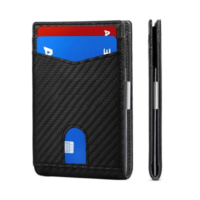 China 2021New Fashion RFID Slim Bifold Wallet Blocking Minimalist Front Pocket Wallets For Men for sale