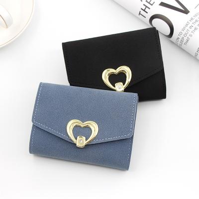 China Wholesale Women's Waterproof Wallet Women's Short Wallets Pinch Card Design Wallets for sale