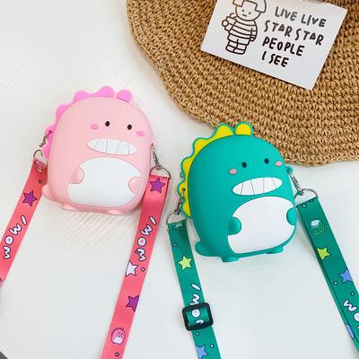 China High Quality Cartoon Printing Dinosaur Shape Mini Shoulder Crossbody Kids Purses Small Purse Girls for sale