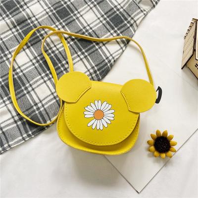 China 2021 High Quality Flower Print Children's Purses PU Leather Small Children's Shape Crossbody Bags Cute - Body Bags for sale