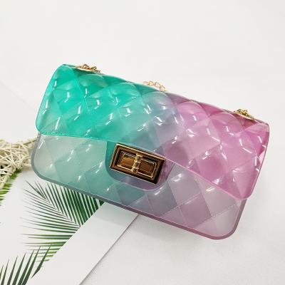 China 2021 High Quality Hot Selling Wholesale Women Bags Ladies Mini Clear Pvc Jelly Handbag Handbags for sale