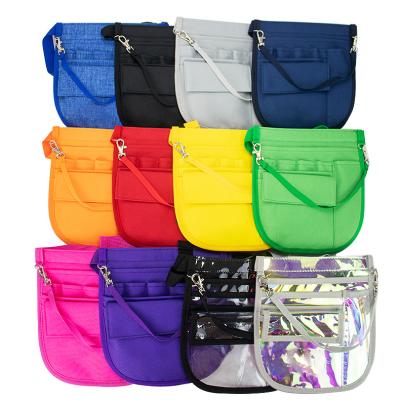 China 2021 New Fashion Water Proof Custom Portable Medical Belt Kit Nurse Pocket Storage Tool Belt Utility Bag for sale