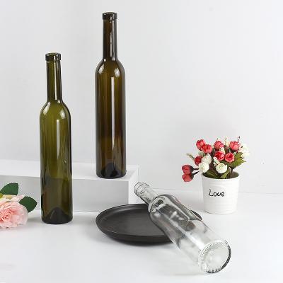 China High Quality Food Grade Clear 500ml Frost Ice Wine /fruit Glass Wine Bottles for sale