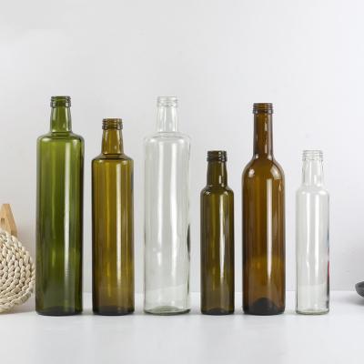 China Food Grade 100ml 250ml 500ml Olive Oil Bottle Empty Marasca Glass Bottle Container For Cooking Oil for sale