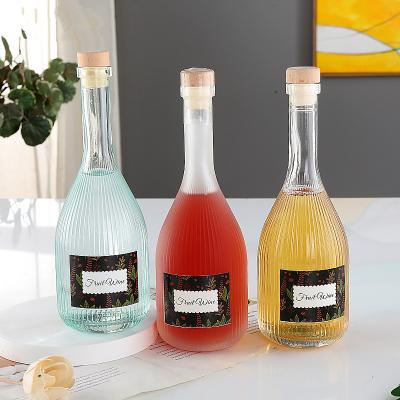 China Custom Food Grade Glass Wine Package Bottle 250ml Liquor Bottle For Drinks With Caps for sale