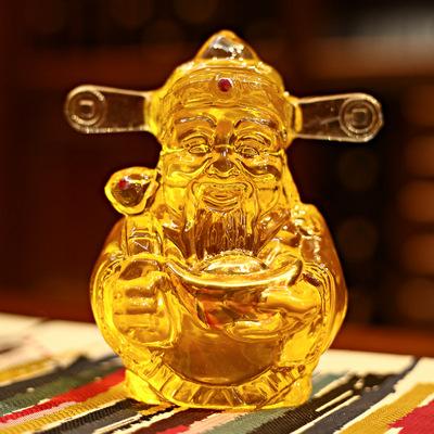 China Transparent Food Grade Glass Bottle Cavity God of Wealth Soak Off Ginseng Bottle Sesame Shape Glass Official Bottle for sale