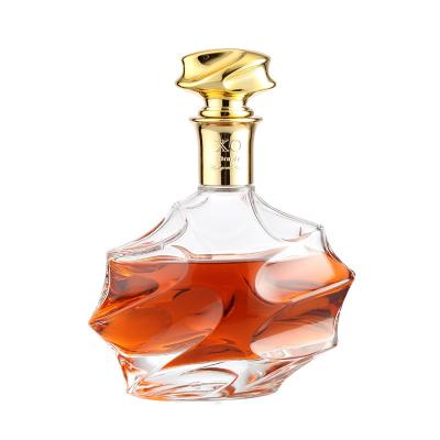 China Food Grade Hot Sale Special Shape Glass Bottles 700ml Thick Bottom Glass Bottle for sale