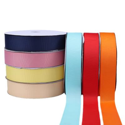 China Recyled Factory Stocked Custom Large Color 3.8CM Wide Wide Grosgrain High Density Ribbon 196 for sale