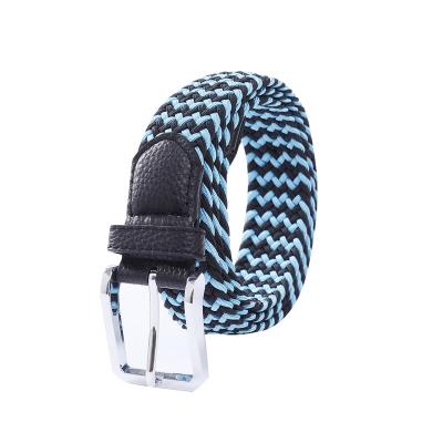 China Fashion Comfortable Colorful Fabric Stretch Braided Rope Belt Knitted Unique Belt Accessories OEM Customized for sale