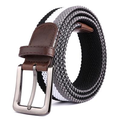 China Wholesale Original Fashion.Casual Men's Waistband Elastic Woven Casual Belt Color Pattern Multi Material Location Elastic Characteristic for sale