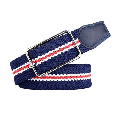 China Fashion Comfortable Ribbon Golf Knitted Unique Accessories OEM Customized Wholesale Woven Nylon Canvas Colorful Woven Belt for sale