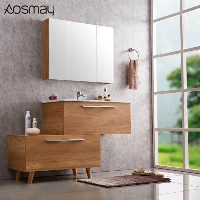 China Modern Design Bright Cheap Luxury Bathroom Vanity Durable Bathroom Cabinet For Residential Commercial House for sale