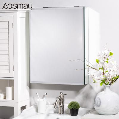 China Luxury Aluminum Door Stopper Bathroom Cabinet with LED Medicine Cabinet Bathroom Mirror for sale