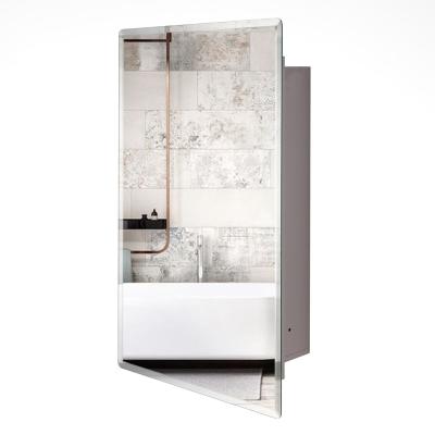 China 2020 Modern Style Modern Bathroom Mirror Wall Mounted Aluminum Mirror Cabinet for sale