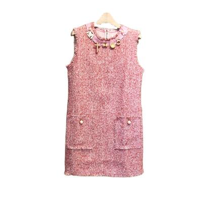 China Autumn And Winter New Fashion High Quality Tweed Anti-pilling Vest for sale