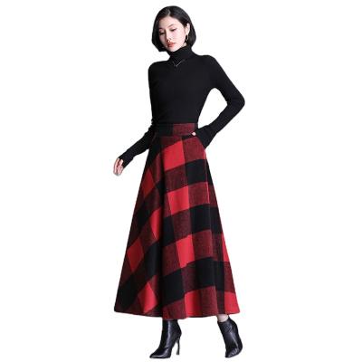 China Breathable New Fashion High Waist Skirts Wool Maxi Skirts Womens Skirts for sale