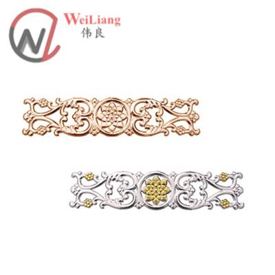 China Traditional Stainless Steel Door And Window Accessories Decorative Gold Flowers For Staircase Fencing Decorative Hardware for sale