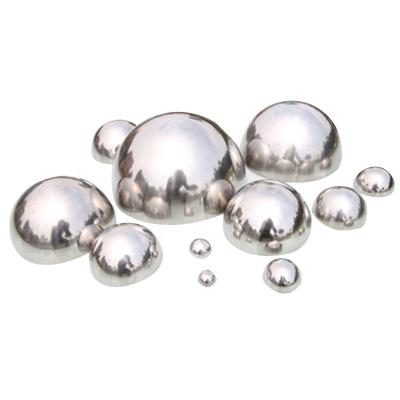 China Customized beautiful high quality mirror polished stainless steel metal hemispherical balls201/304/316 for sale