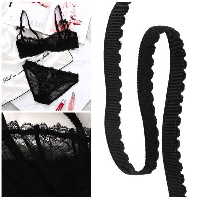 China Wholesale Price Soft Elastic High Quality Soft Elastic Spandex Factory Picot Strap Bra Nylon Elastic Band for sale