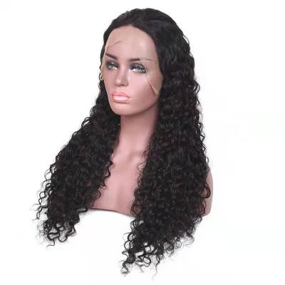 China Water Wave Glueless Lace Wig 13*4 Water Wave Hair Frontal Wig for sale