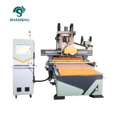 China Hotels Good Quality Automatic ATC CNC Router Cutter Woodworking Tool Change Router CNC Machine with Saw Cutting for sale