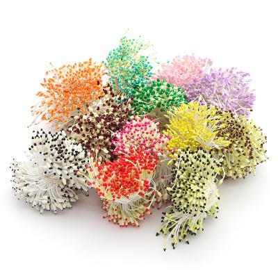 China Cotton+gypsum 288pcs 60mm Multi Colors Options Tilt Pistil Craft Flower Stamen Cakes Double Head Decoration Stamens DIY Handmade Material D0501 for sale