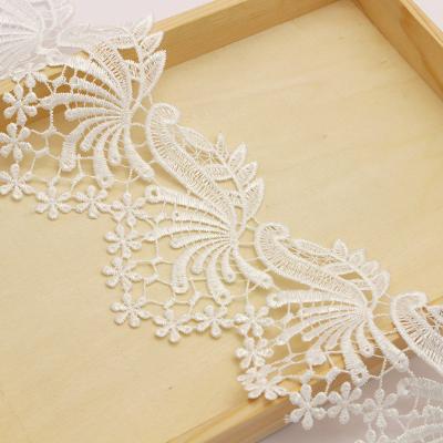 China 9.5cm Viable 1 Yard Black Lace Trim Ribbon Lace Garment White Handmade Patchwork DIY Material Sewing Accessories N0201 for sale