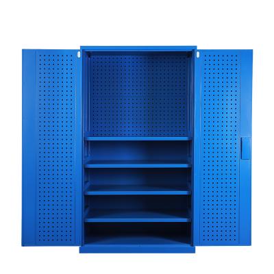 China High quality cold rolled steel plate 01B four-layer board with pegboard tool storage cabinet for sale