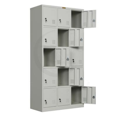 China Office Factory Direct 15 Door Locker Office Furniture Doors Metal Steel Lockers for sale