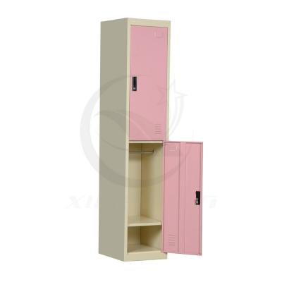 China Lockable Cheap Storage Locker Refugee Camp Locker Cabinet 2 Door for sale