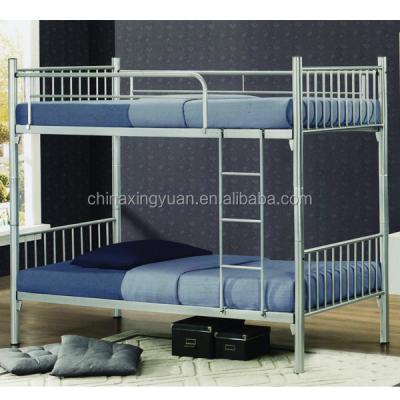 China Bunk Bed Flat Packing Bunk Bed 2 Tier Metal Frame Adult Bed With Mattress for sale