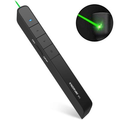 China Easy Operation 2.4GHz PPT Presentation Rechargeable Green Laser Pointer Pen for sale