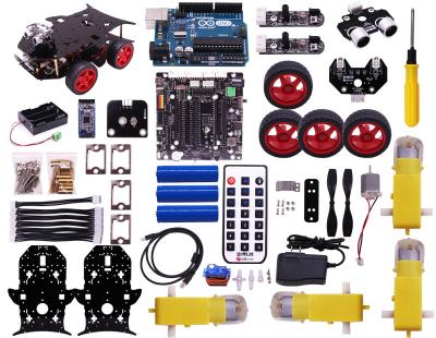 China BlueRaven Educational STEM Kit Starter Smart 4wd Robot Car for DIY Graphical Programming for sale