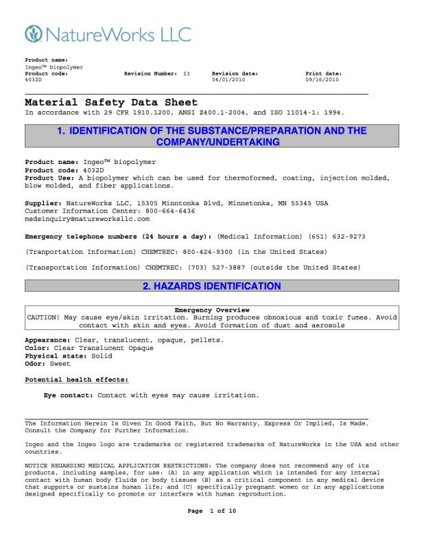 MSDS - Dongguan Dezhijian Plastic Electronic Ltd