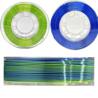 China 1.75mm cor dupla do filamento de seda de três cores para a impressão 3d à venda