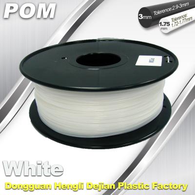 China 3D impresora POM Filament Black And White 1,75 POM Filament 3.0m m de alta resistencia en venta