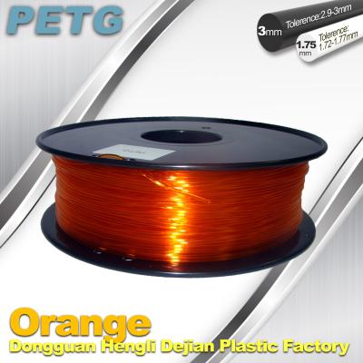 China RepRap , UP 3D Printer PETG 1.75 or 3mm filament Acid and Alkali Resistance for sale