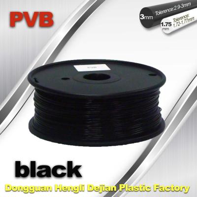 China Color negro del filamento 1.75m m de la impresora de alta resistencia del ABS y del PLA 3D en venta