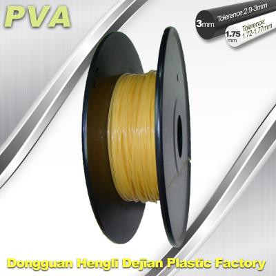 Chine 0.5kg/filament soluble dans l'eau PVA de petit pain couleur naturelle de 1.75mm/de 3,0mm à vendre