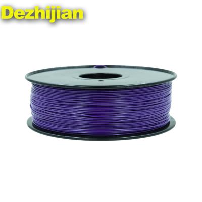 China Purple 1.75mm 3d Filament PETG ABS PLA High Strength No Block Nozzle for sale